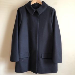 COS black wool coat